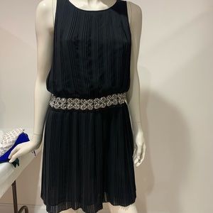 Black Jewel/ Beaded Belt Eliza J. Cocktail dress